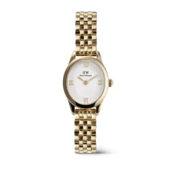 Daniel Wellington Ophelia Mini Gold 22x25.5mm White Dial Gold Plated Steel Bracelet Watch
