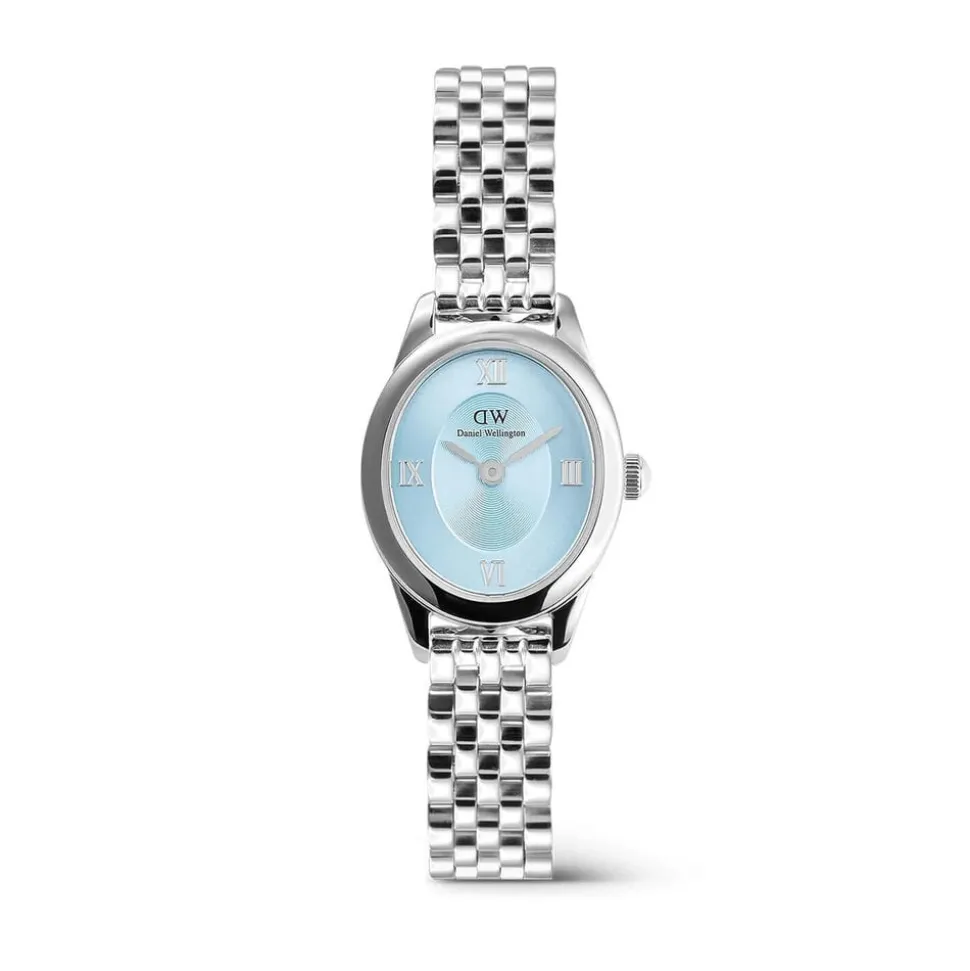 Daniel Wellington Ophelia Mini Ice Blue Silver 22x25.5mm Dial Steel Bracelet Watch