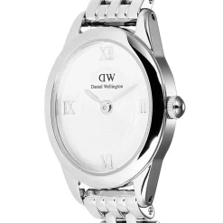 Daniel Wellington Ophelia Mini Silver 22x25.5mm White Dial Steel Bracelet Watch