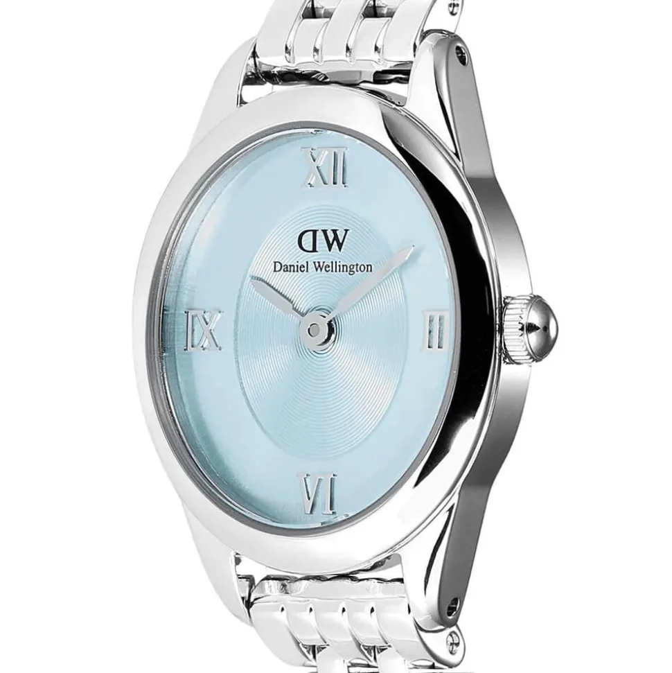 Daniel Wellington Ophelia Mini Ice Blue Silver 22x25.5mm Dial Steel Bracelet Watch