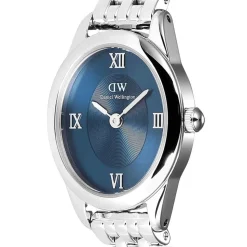 Daniel Wellington Ophelia Mini Arctic Silver 22x25.5mm Blue Dial Steel Bracelet Watch