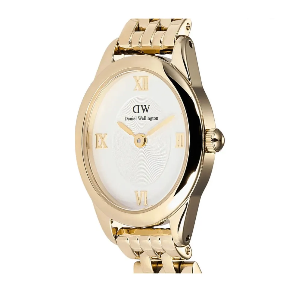 Daniel Wellington Ophelia Mini Gold 22x25.5mm White Dial Gold Plated Steel Bracelet Watch