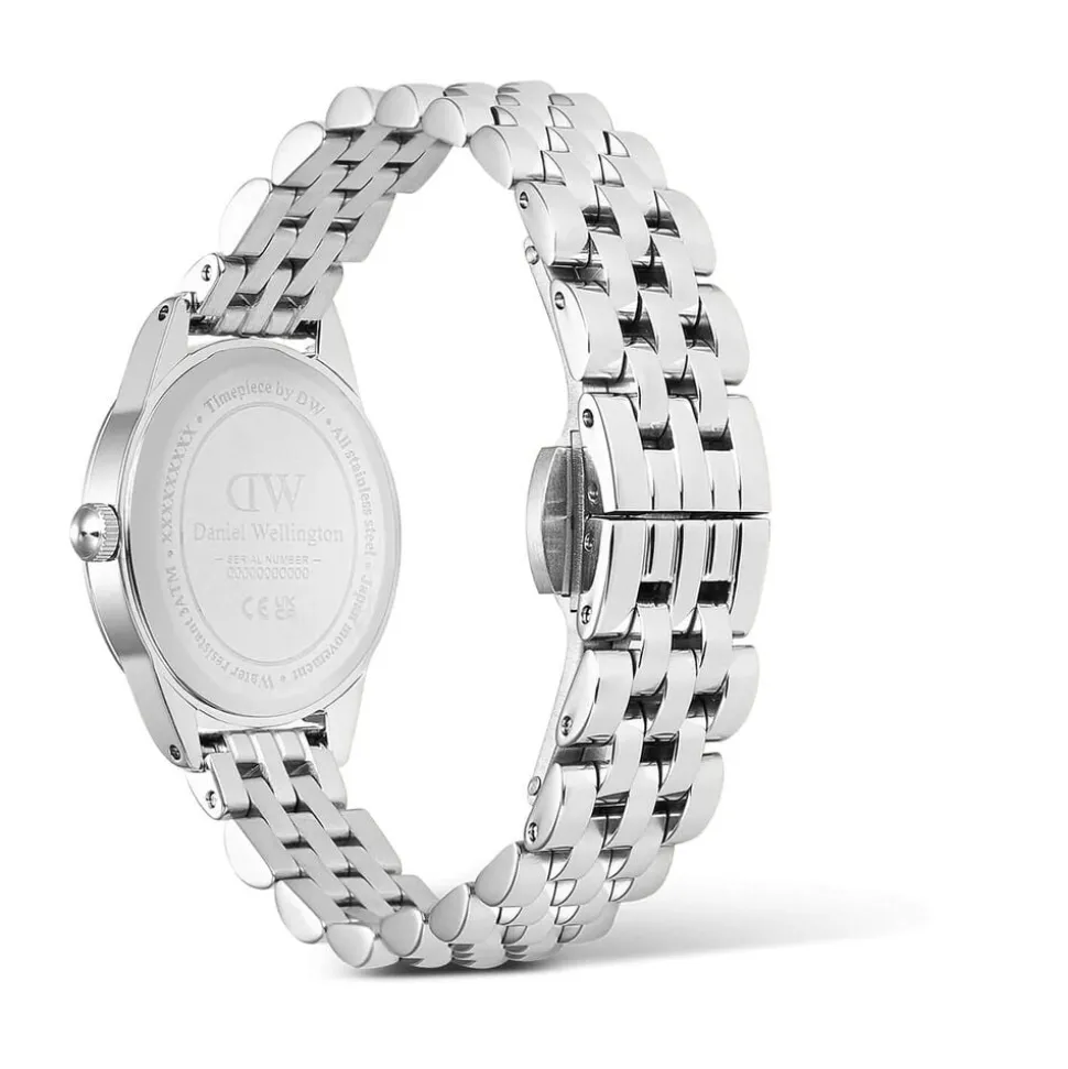 Daniel Wellington Ophelia Mini Arctic Silver 22x25.5mm Blue Dial Steel Bracelet Watch