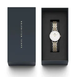 Daniel Wellington Petite Lumine 28mm White Dial Two Tone Bracelet Watch