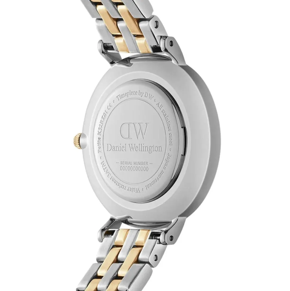 Daniel Wellington Petite Lumine 28mm White Dial Two Tone Bracelet Watch