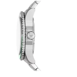 Emporio Armani Diver 42mm Black Dial Steel Bracelet Watch