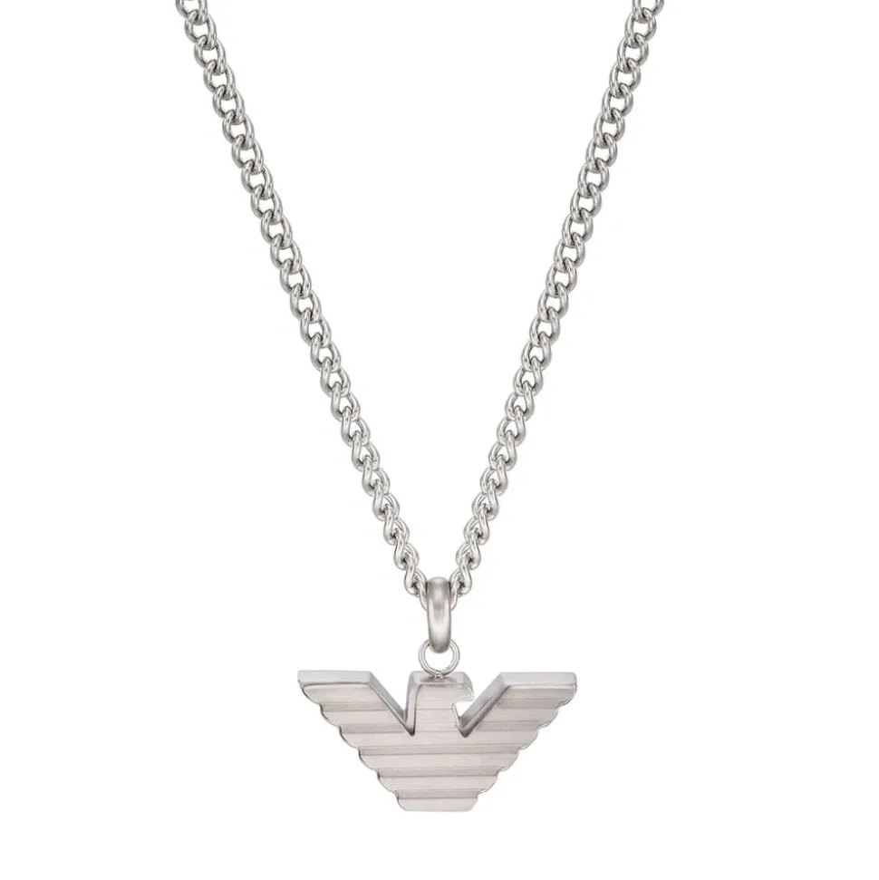 Emporio Armani Essentials Logo Stainless Steel Pendant