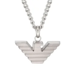 Emporio Armani Essentials Logo Stainless Steel Pendant
