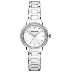 Emporio Armani Mia 32mm MOP Dial Steel Bracelet Watch