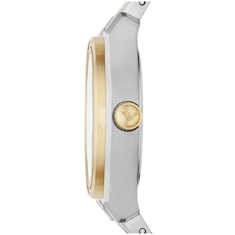 Emporio Armani Mia 32mm MOP Dial Yellow Gold Steel Bracelet Watch