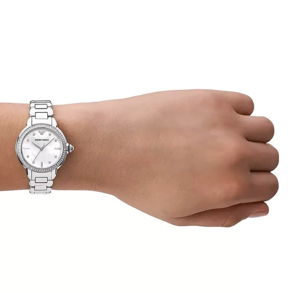Emporio Armani Mia 32mm MOP Dial Steel Bracelet Watch