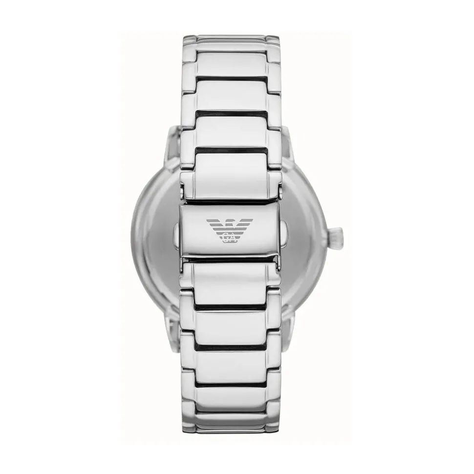 Emporio Armani Ruggero 43mm Blue Dial Stainless Steel Bracelet Watch