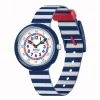 FLIK FLAK Little Boat Quartz Blue & White Strap Kids Watch