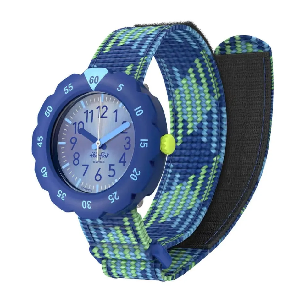 FLIK FLAK Loop In Blue 34.75mm Quartz Kids Watch