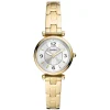 Fossil Carlie Mini 28mm Yellow Gold Steel Case Watch