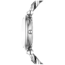 Fossil Carlie 28mm Silver Dial Steel Chain Bracelet Watch
