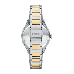 Fossil Gilmore 38mm Silver Dial Two Tone Stainless Steel Bracelet Watch