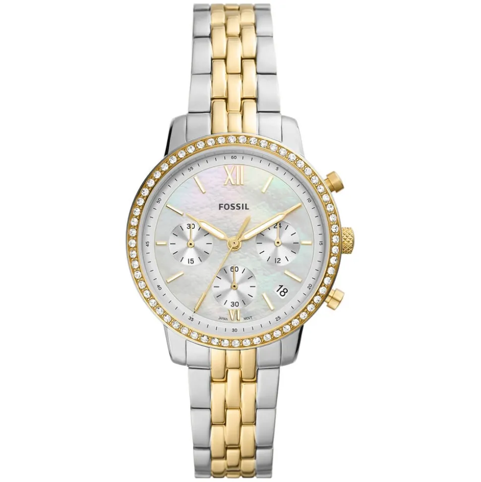Fossil Neutra 36mm Chronograph Silver Dial Ladies' Watch