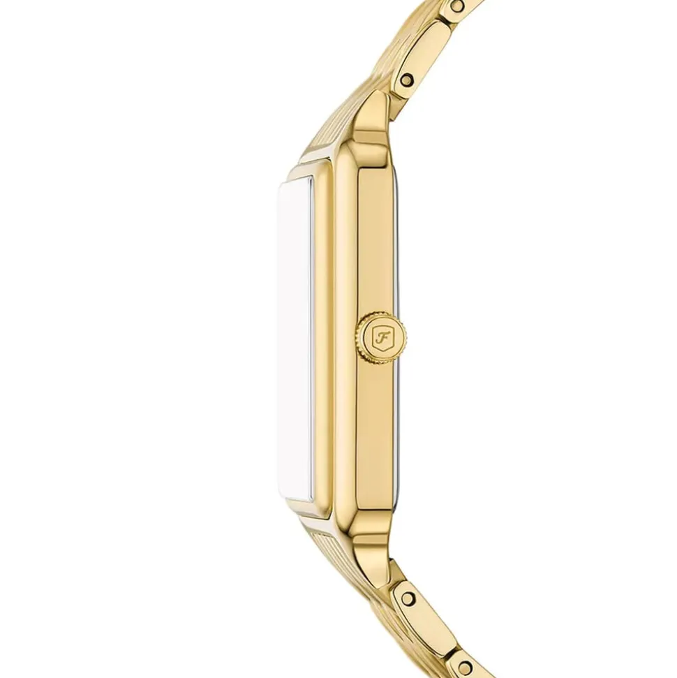 Fossil Raquel Sun Moon 29mm Mother of Pearl Dial Gold Tone Stainless Steel Bracelet Watch