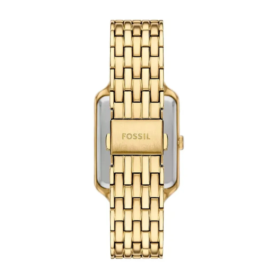 Fossil Raquel Sun Moon 29mm Mother of Pearl Dial Gold Tone Stainless Steel Bracelet Watch