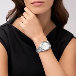 Fossil Scarlette 38mm Silver Dial Steel case Bracelet Watch
