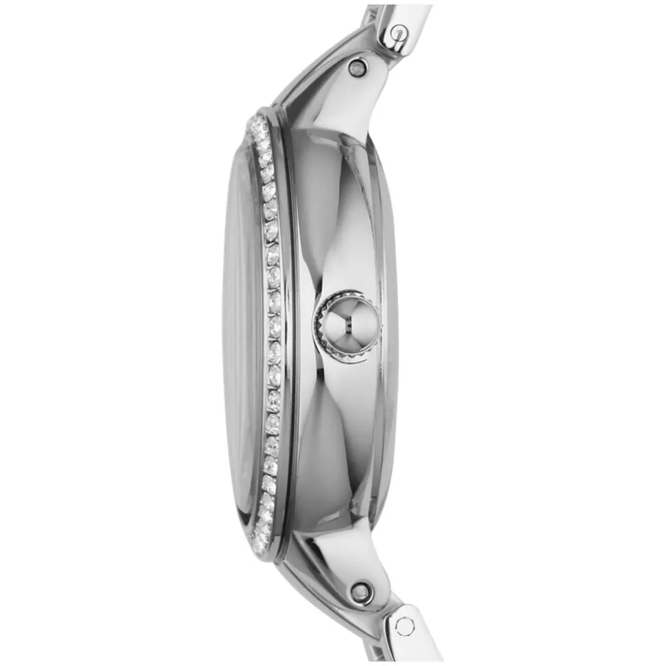 Fossil Virginia ladies' stone-set stainless steel bracelet watch