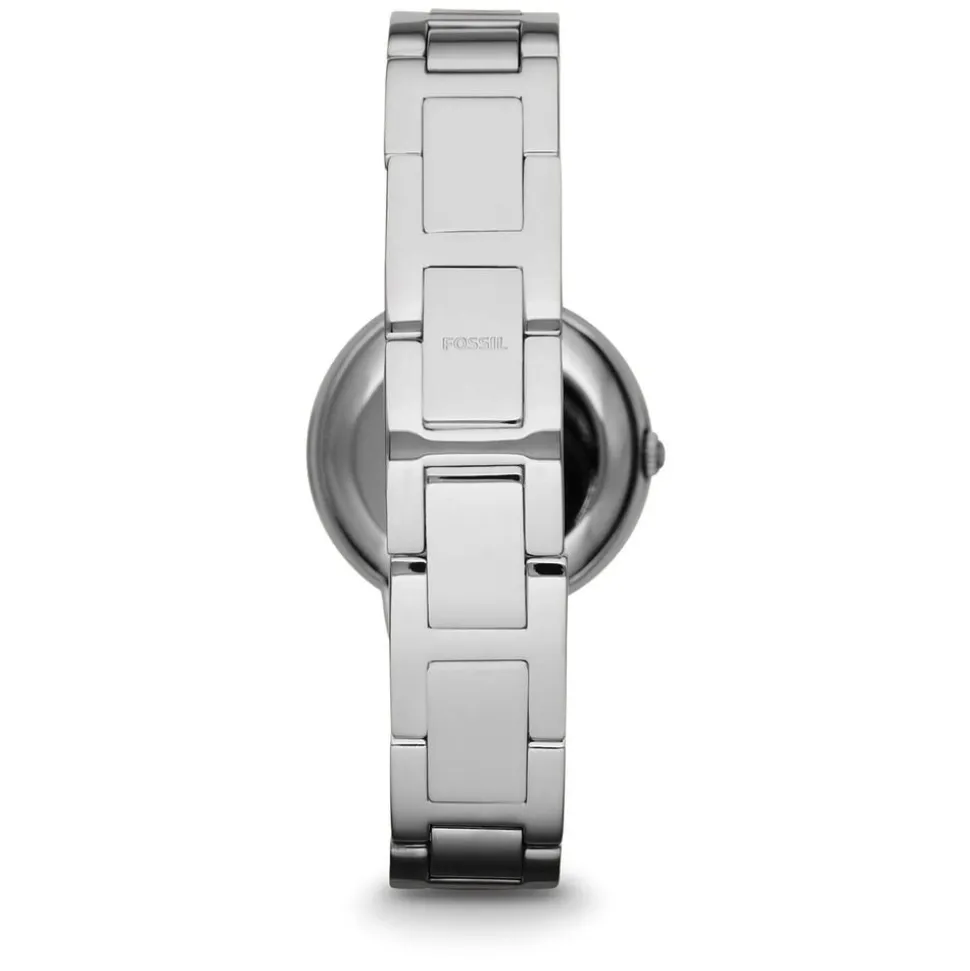 Fossil Virginia ladies' stone-set stainless steel bracelet watch