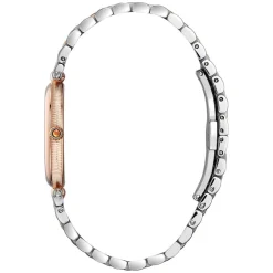 Frederique Constant Art Deco Mother Of Pearl Diamond Dial Bracelet Watch