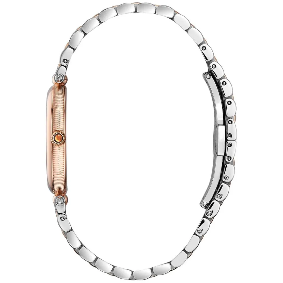 Frederique Constant Art Deco Mother Of Pearl Diamond Dial Bracelet Watch