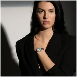 Frederique Constant Art Deco Round Quartz Mother of Dial Bracelet Watch