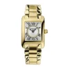 Frederique Constant Classics Caree 30x21mm Silver Dial Gold Tone Steel Bracelet Watch