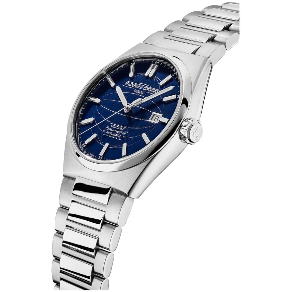 Frederique Constant Highlife COSC Automatic Blue Dial Steel Case Bracelet