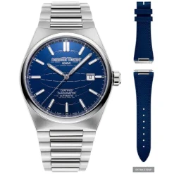 Frederique Constant Highlife COSC Automatic Blue Dial Steel Case Bracelet