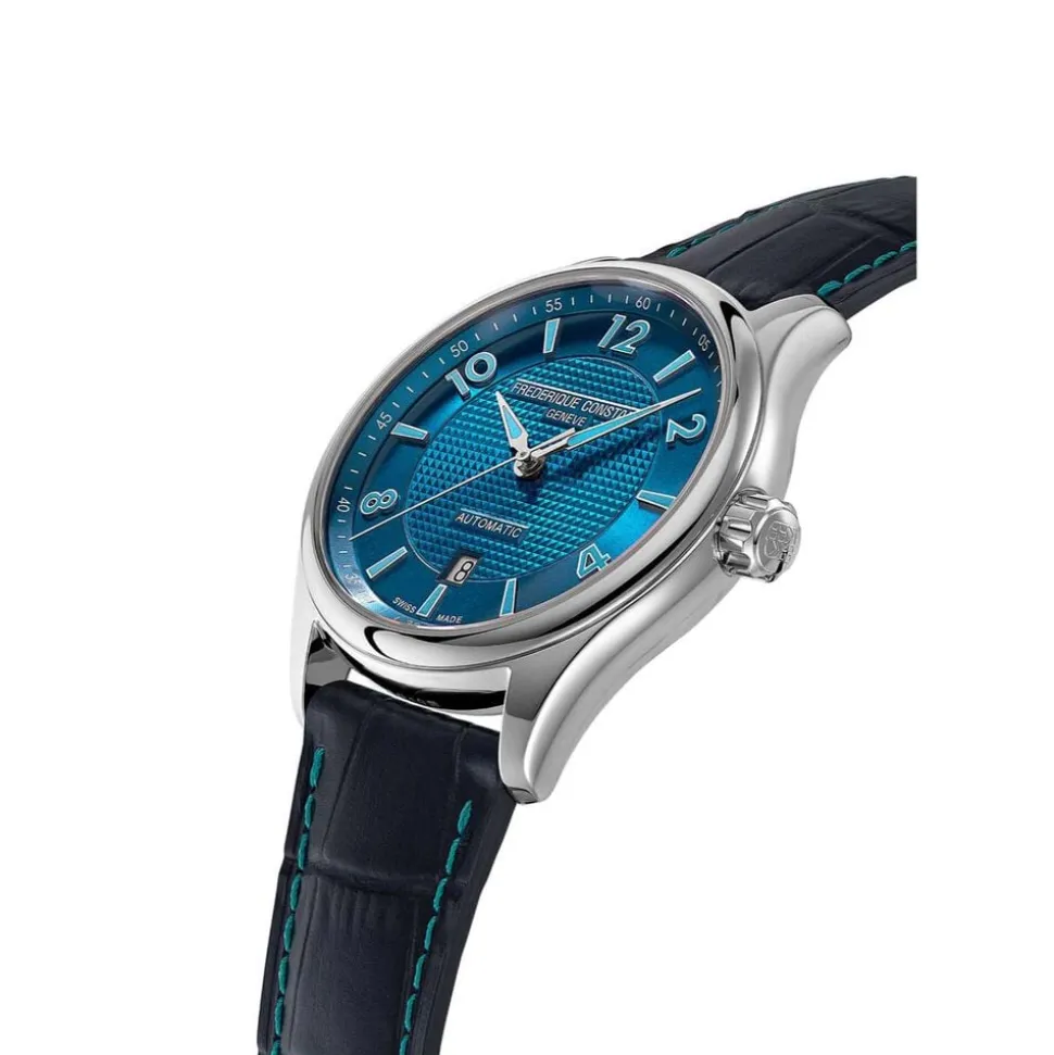 Frederique Constant Runabout Automatic Limited Edition 42mm Blue Dial Leather Strap Watch