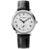 Frederique Constant Slimline Round Dial Black Strap Ladies Watch