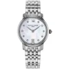Frederique Constant Slimline 30mm MOP Dial Diamond Dots Steel Bracelet Watch