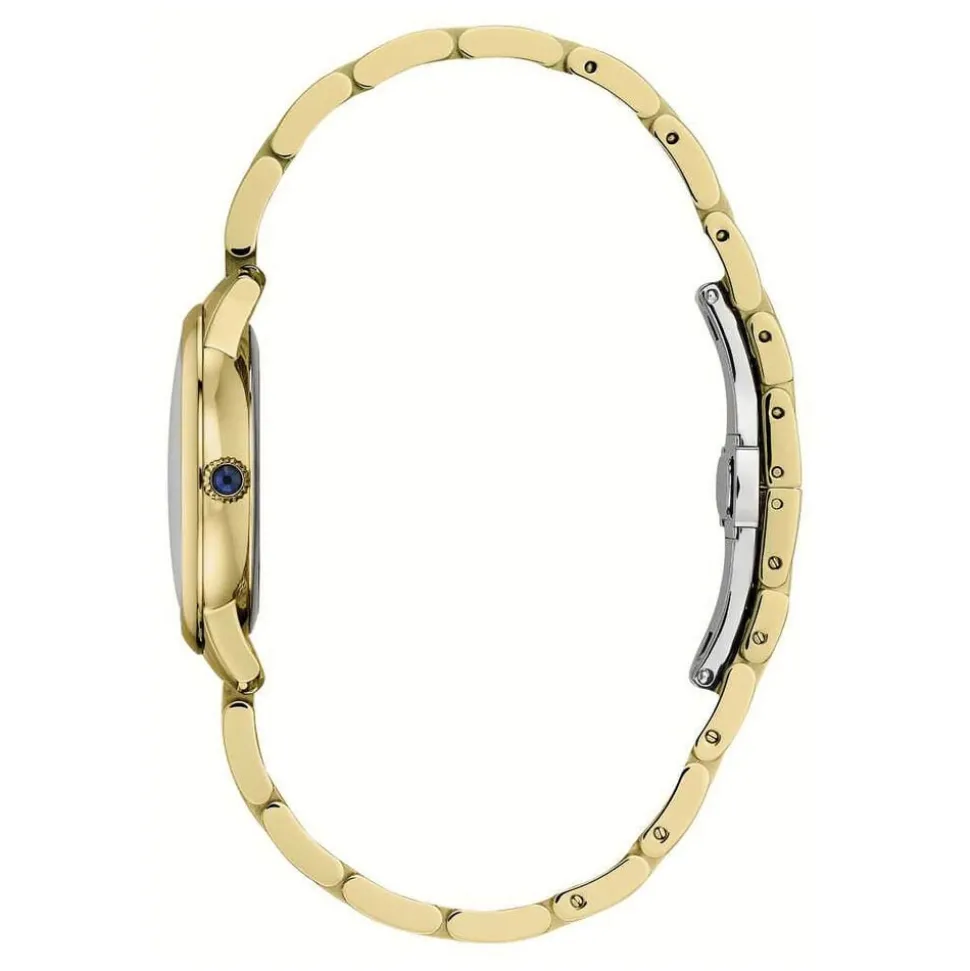 Frederique Constant Slimline 30mm MOP Dial Gold Toned Steel Bracelet Watch