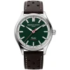 Frederique Constant Vintage Rally Healy 40mm Green Dial Brown Leather Strap Watch
