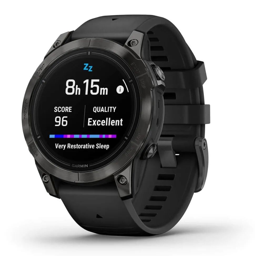 Garmin Epix Pro Gen 2 Sapphire 47mm Carbon Grey DLC Titanium Case Black Strap Watch