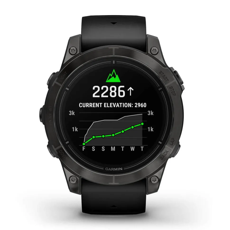 Garmin Epix Pro Gen 2 Sapphire 47mm Carbon Grey DLC Titanium Case Black Strap Watch