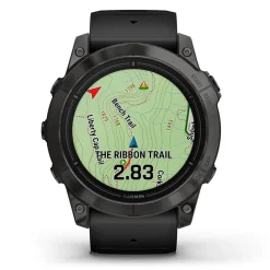 Garmin Epix Pro Gen 2 Sapphire 51mm Carbon Grey DLC Titanium Case Black Silicone Strap Watch