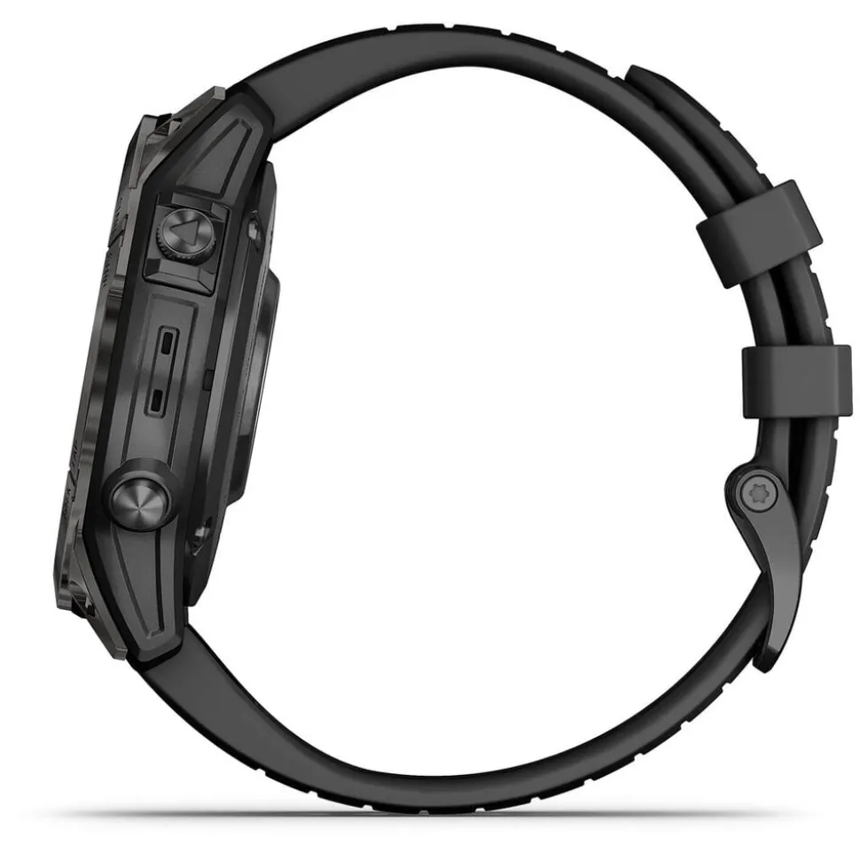 Garmin Epix Pro Gen 2 Sapphire 47mm Carbon Grey DLC Titanium Case Black Strap Watch