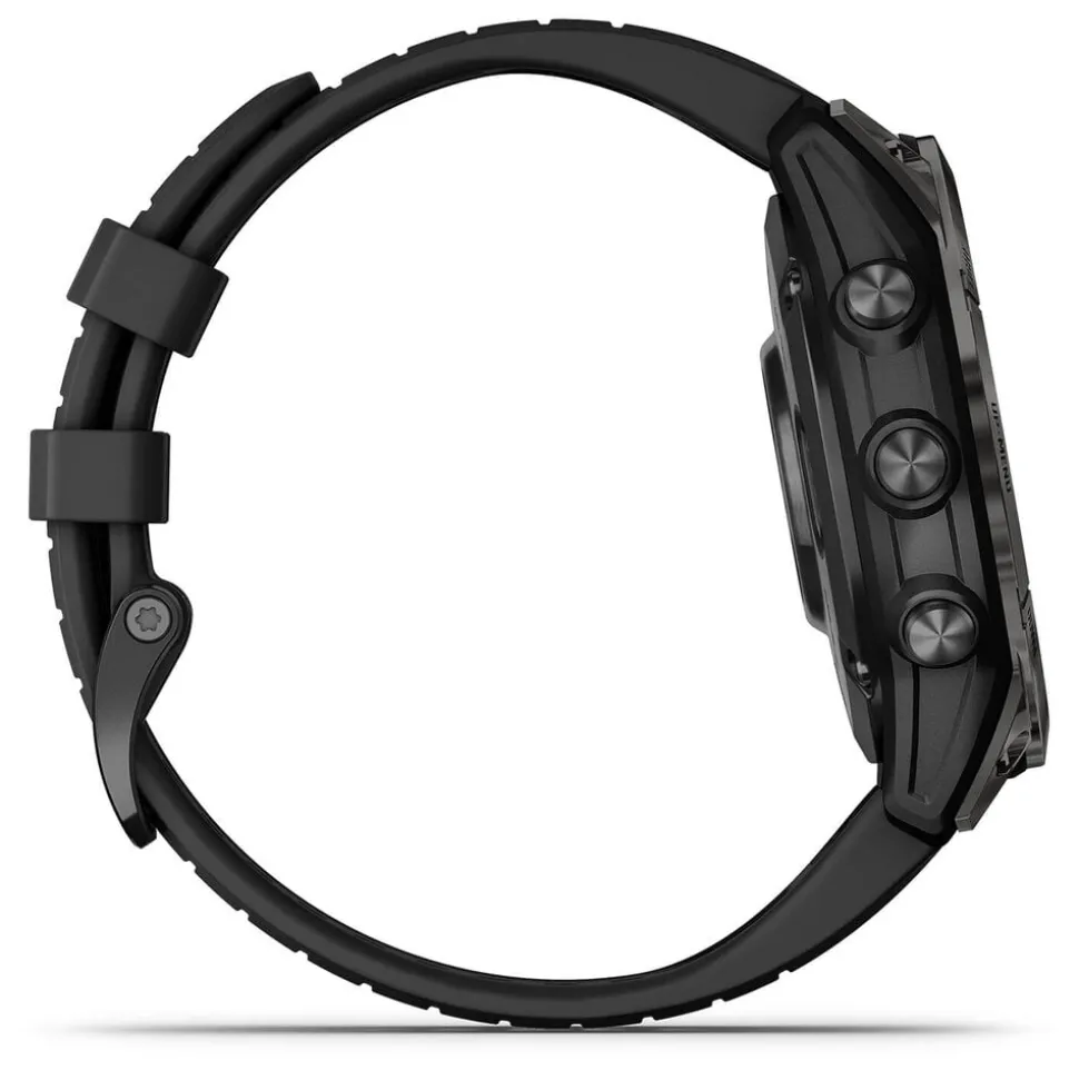 Garmin Epix Pro Gen 2 Sapphire 47mm Carbon Grey DLC Titanium Case Black Strap Watch