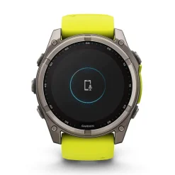 Garmin fenix® 8 Solar Sapphire 51mm Titanium Case Amp Yellow & Graphite Silicone Strap Watch