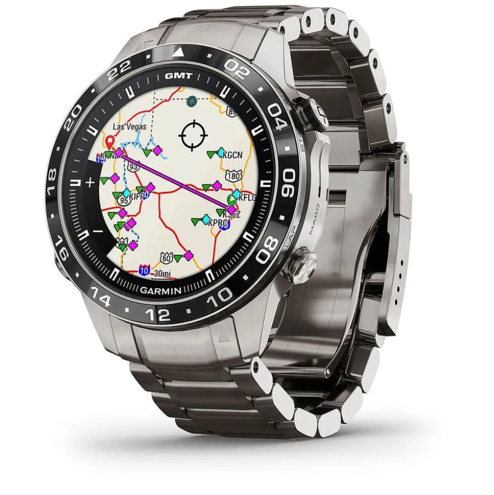 Garmin MARQ® Aviator (Gen 2) 46mm Titanium Case Bracelet Watch