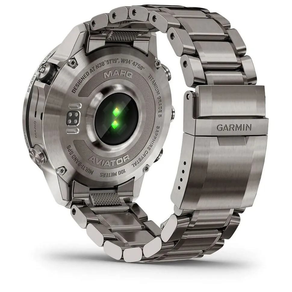 Garmin MARQ® Aviator (Gen 2) 46mm Titanium Case Bracelet Watch