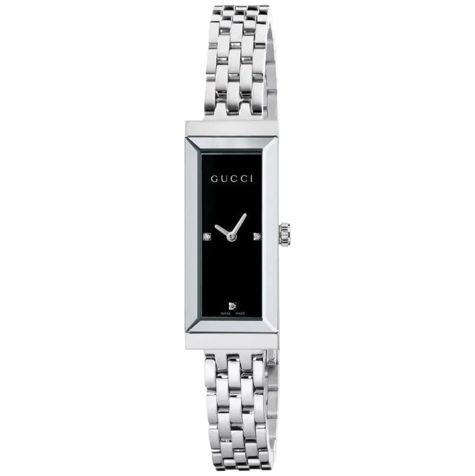 Gucci G-Frame Small Rectangular Black Dial Ladies Watch