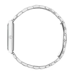 Gucci G-Frame 14x34mm Pink Dial Diamond Dots Stainless Steel Bracelet Watch