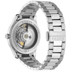 Gucci G-Timeless 38mm Golden Dial Steel Case Bracelet Watch