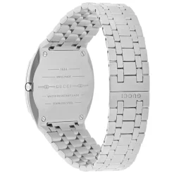 GUCCI 25H 38mm Quartz Silver Dial Steel Case Bracelet Watch